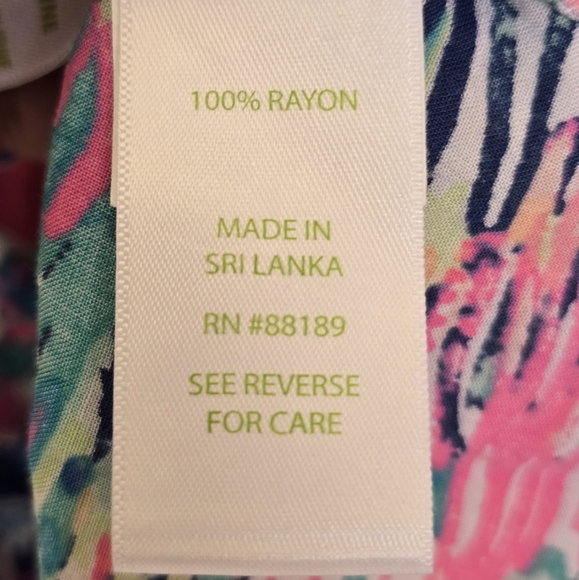 Lilly Pulitzer Womens Willa Tunic Top in the Gypsea print XL - Picture 4 of 5